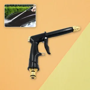 Plastic Body, Metal Trigger & Brass Nozzle Water Spray Gun For Water Pipe | Non-Slip | Comfortable Grip | Multiple Spray Modes | Ideal Pipe Nozzle For Car Wash, Gardening,& Other Uses