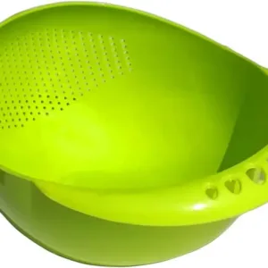 Virgin Rice Bowl Durable Plastic Strainer, Water Strainer | Vegetable & Fruits Washing Bowl