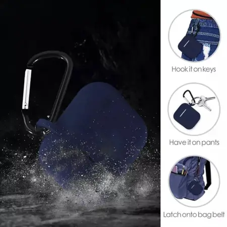 28E5XN3ABJ64M1O0esqKaaRdTFwMMEiuzgqPGoUp.webp Silicone Shockproof Protection Wireless Headphones Carrying Box Cover with Metal Keychain ( default, Standard ).