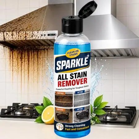 3c5yoUiS9TRsp0EEpRWsYHkHkge7KNZoJP85yX3k.webp Pack of 2 Sparkle All Stain Remover Liquid | Powerful Kitchen Degreaser for Oil Stains, Gas Stove, Chimney, Grill & Tough Grease Cleaning ( default, Standard )
