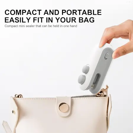 5yryW1M4RVTEF0RJyd9i0xKCyVVHftdLylW3izMs.webp Mini Bag Sealer, 2 in 1 Seal & Cutter Heat Sealers, TYPE-C USB Charging Portable Bag Reseller, Handle Food Sealer, Sealing Machine for Food Storage Plastic Bags Snacks Keep Food Fresh ( defau