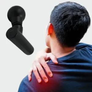 Black Mini Pocket Size Massager, Full Body Massager, Cordless One Button Operation for Body Pain & Relaxation ( black, Standard ).