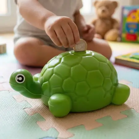 az1lXZow5fMB2mQ1WWtOj6axu8X0M9aHCz1bTPJa.webp Cute Small Tortoise Shape Money Bank for Kids - Coin Saving Box ( default, OS )