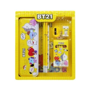Stationery Kit for Kids - Stationery Set, Includes Metal Pencil Box, Sharpener, Pencil and Eraser Set, School Supply Set, Birthday Return Gift for Kids, Boys, Girls (12 pc Set) ( default).